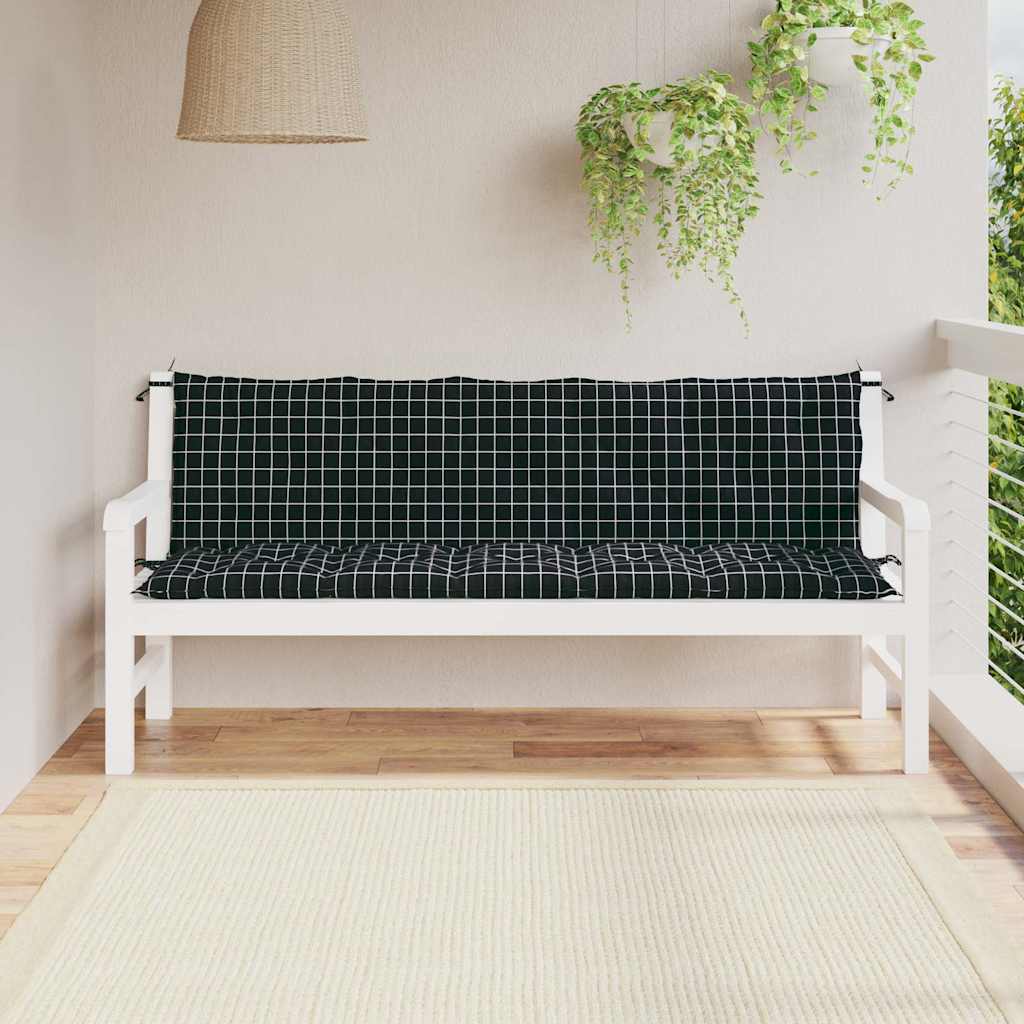 Gartenbank-Auflage Anthrazit 100x(50+50)x7 cm Oxford-Gewebe