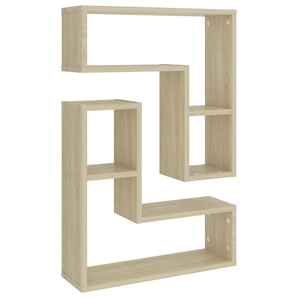 Wandregale 2 Stk. Weiß 50x15x50 cm Holzwerkstoff