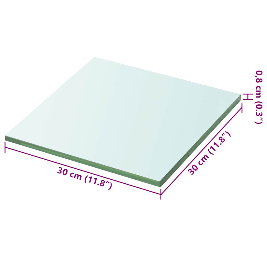 Regalboden Glas Transparent 20x12 cm