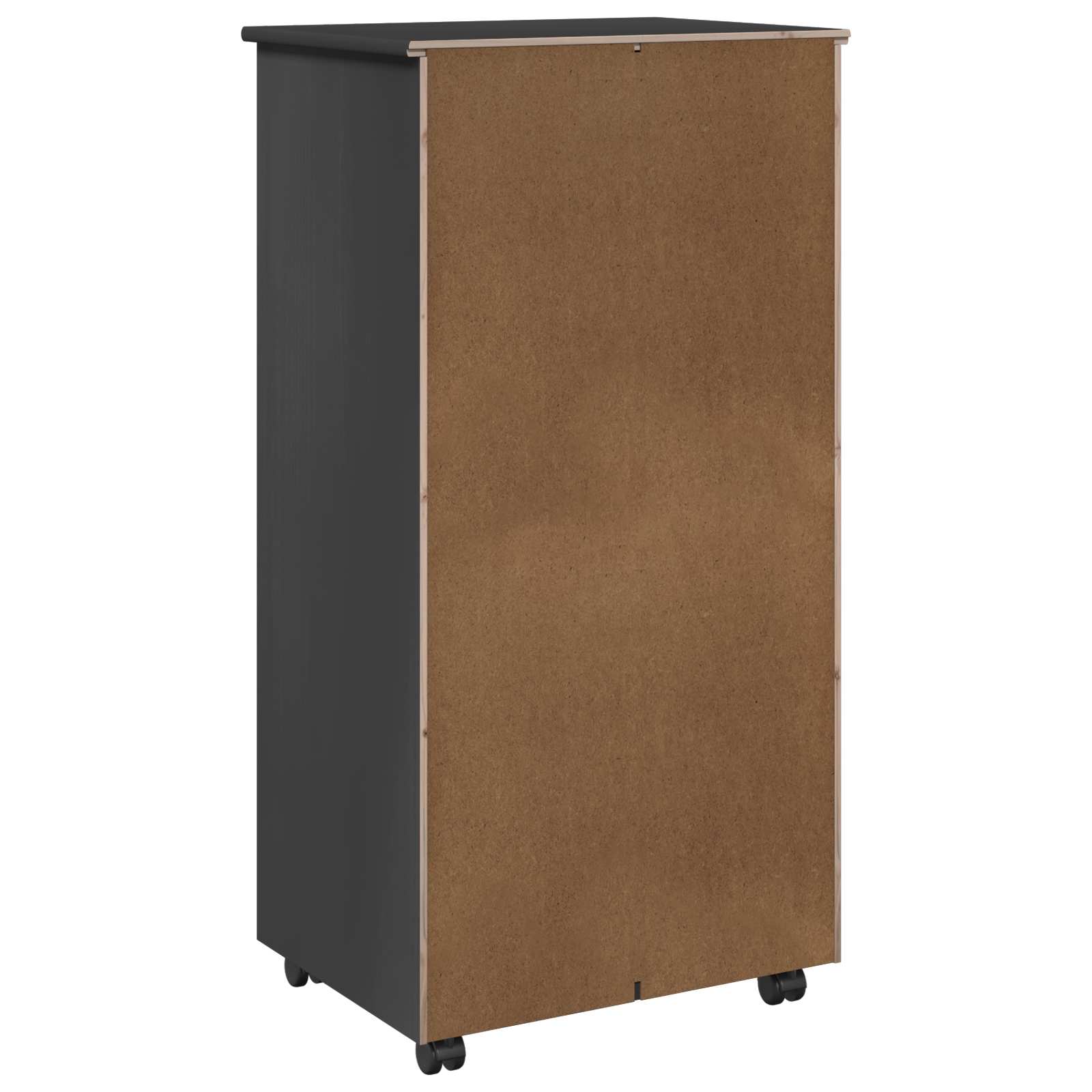 Rollschrank Honigbraun 53 x 39 x 103 cm Massivholz Kiefer