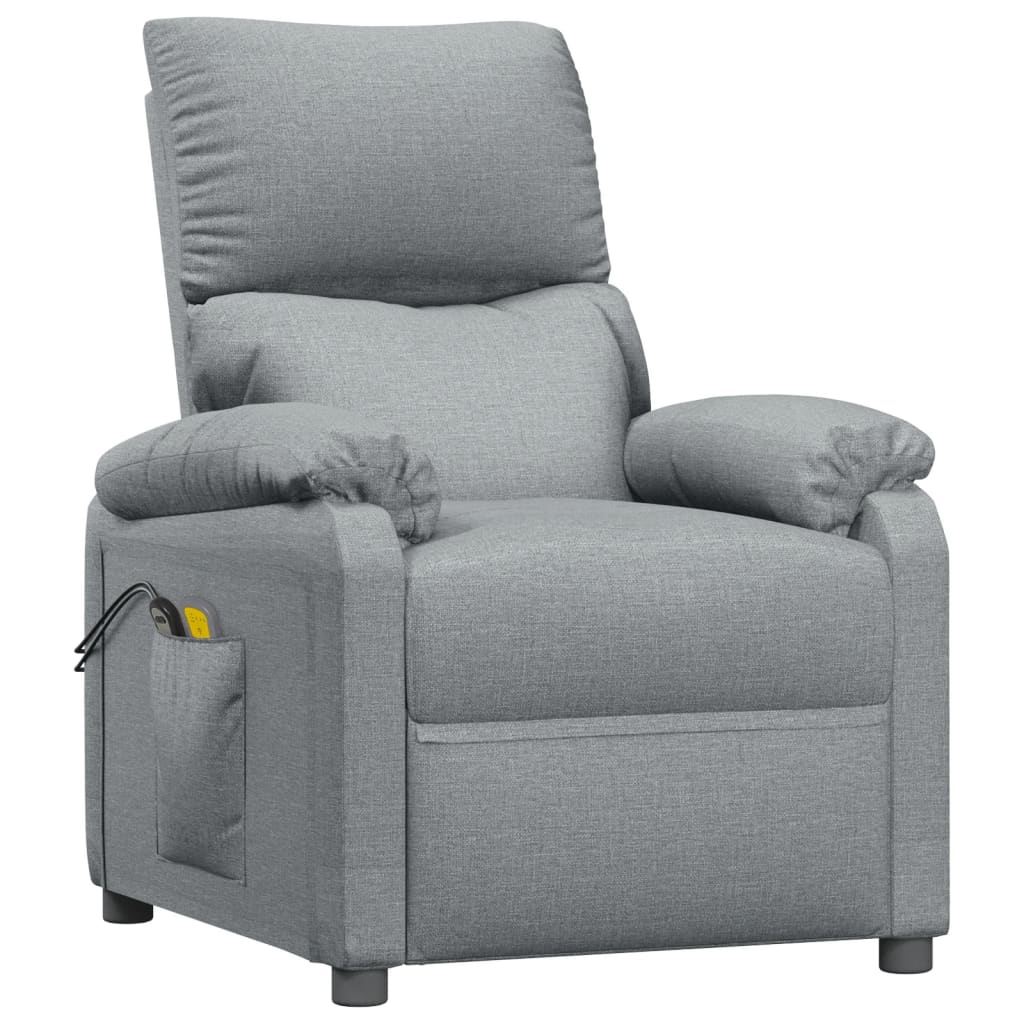 Massagesessel Elektrisch Schwarz Stoff