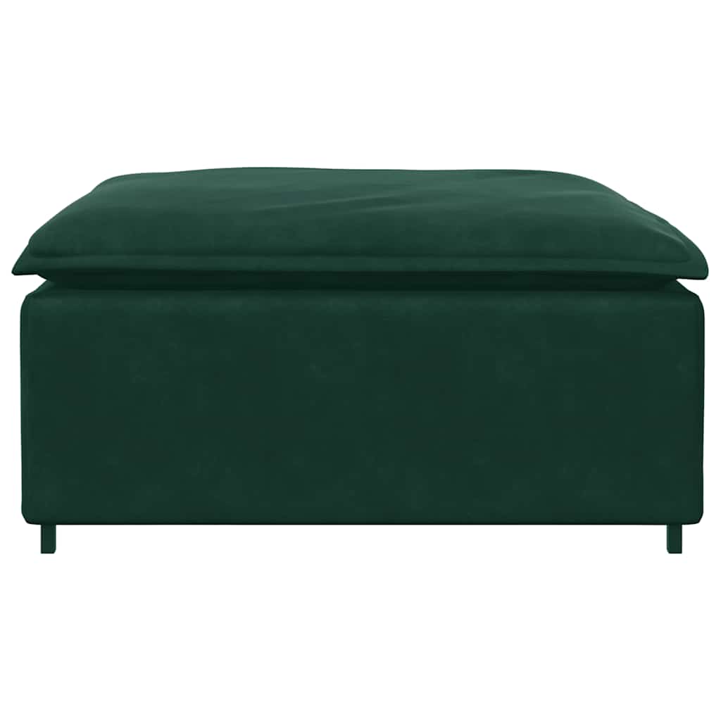 Modulares Sofa Endmodul mit Armlehne Kissen Blau 100 cm