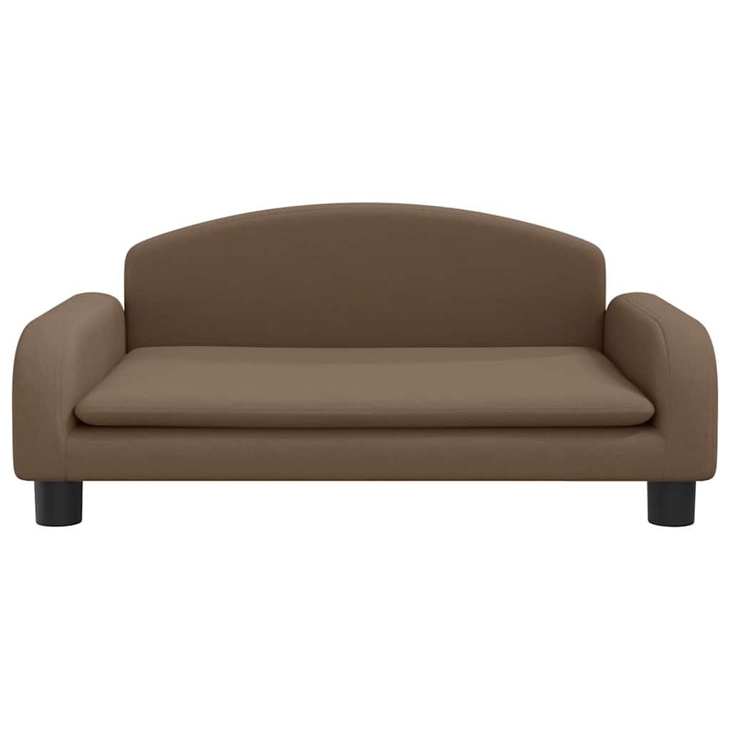 Kindersofa Creme 70x45x30 cm Stoff