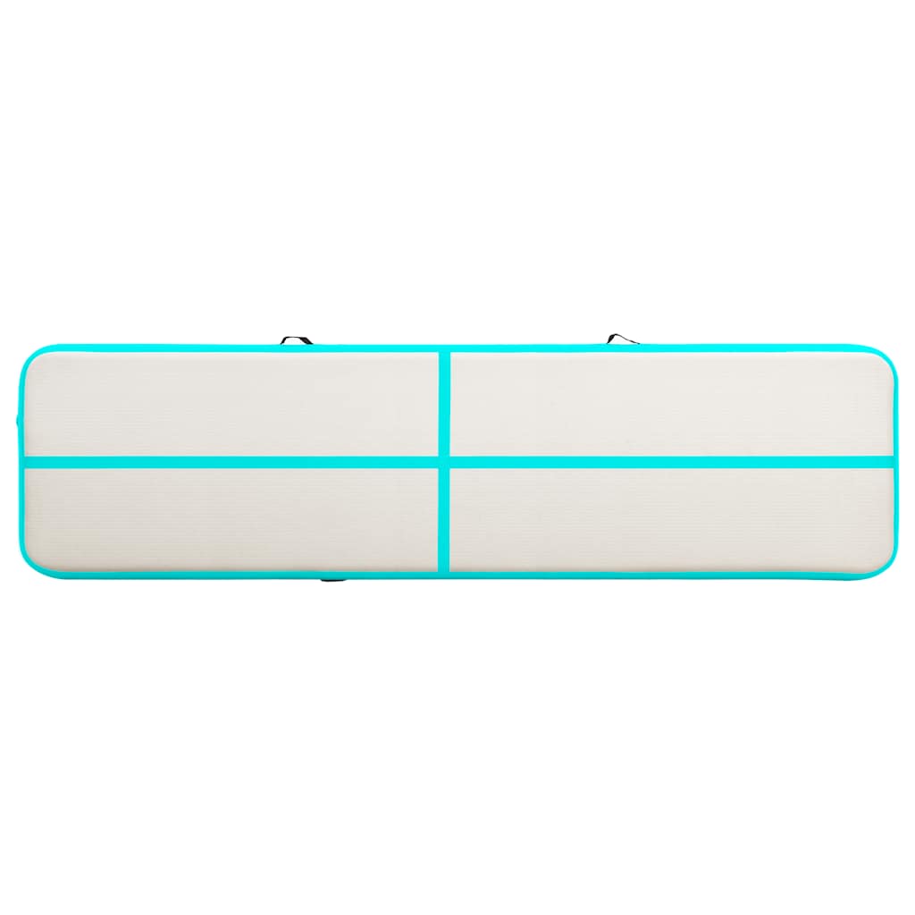 Aufblasbare Gymnastikmatte mit Pumpe 300×100×10 cm PVC Rosa