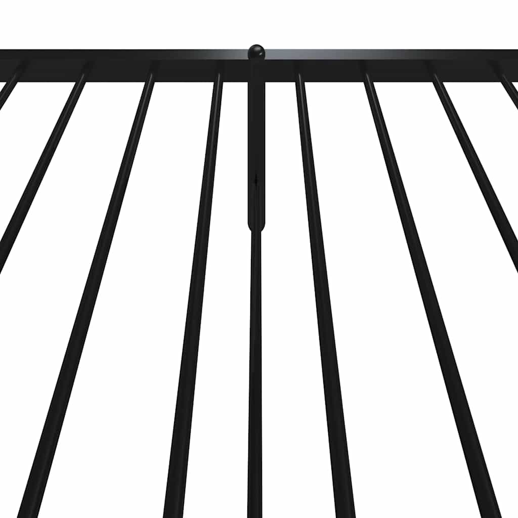 Bettgestell Metall Schwarz 75x190 cm