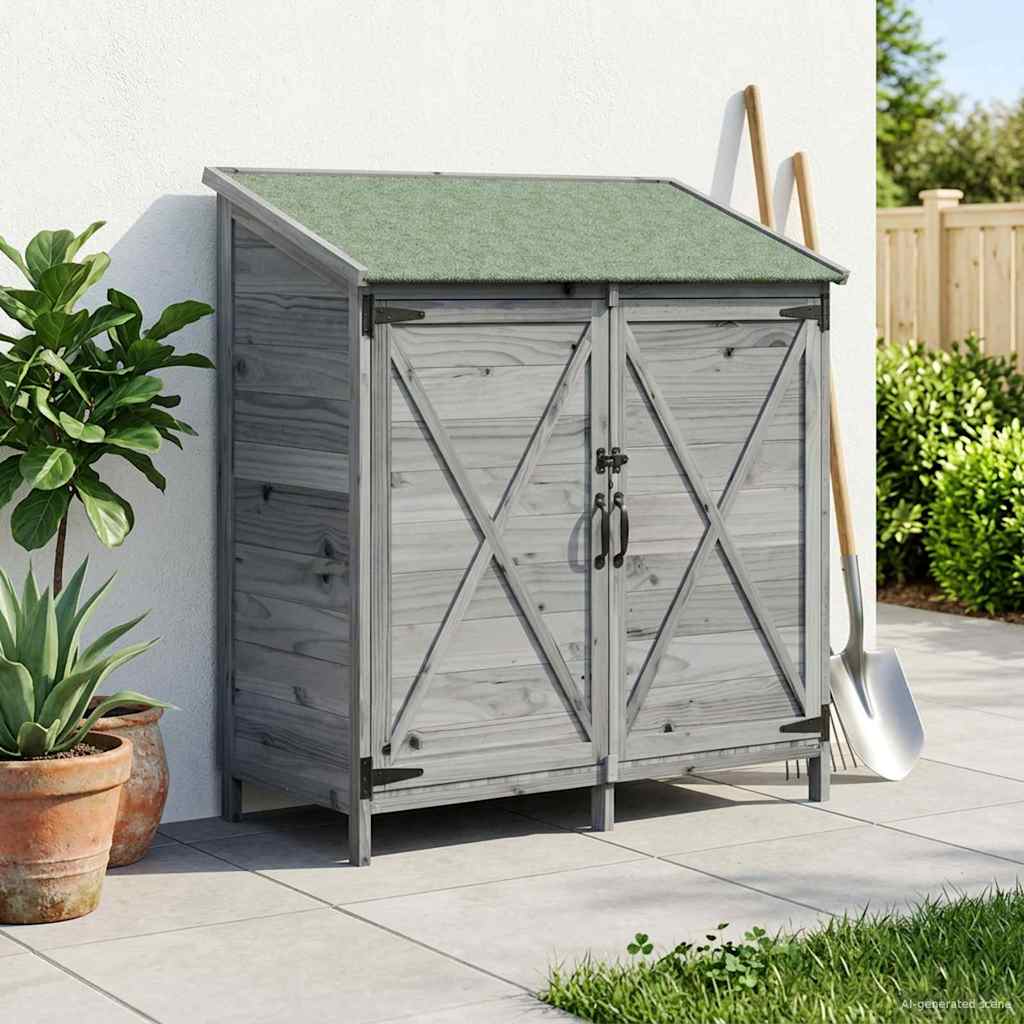 Gartenschuppen Natur 59,5 x 56 x 113,5 cm Massivholz aus Fichte