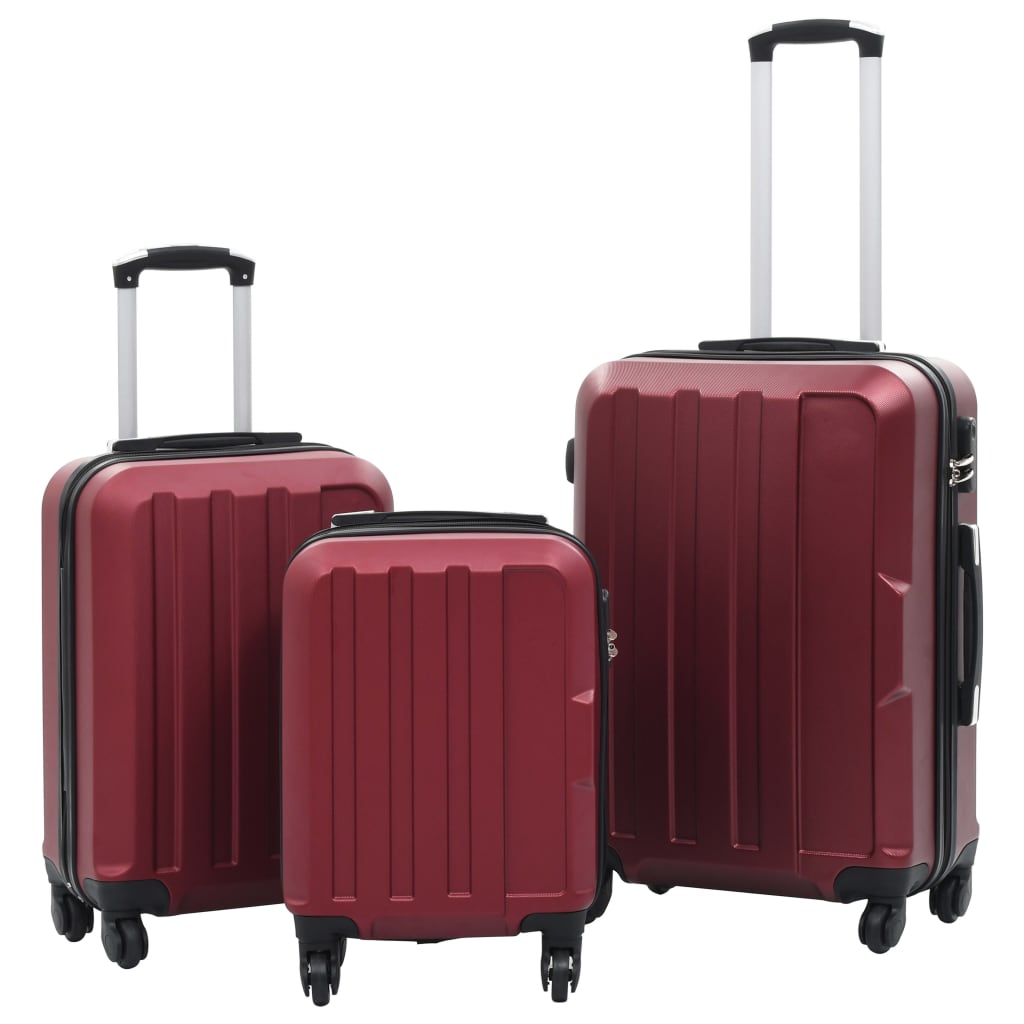 Hartschalen-Trolley-Set 3 Stk. Lila ABS