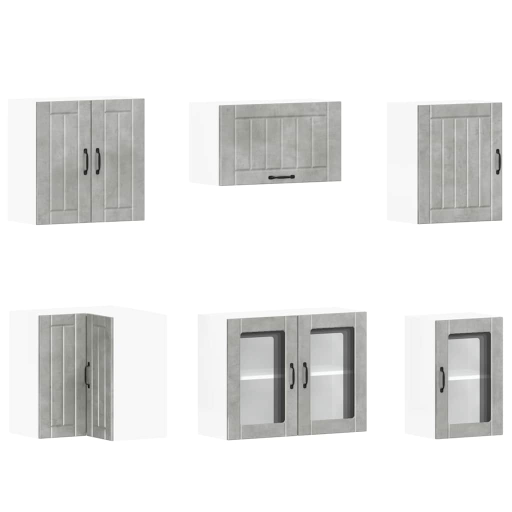 11-tlg. Küchenschrank-Set Lucca Weiß Holzwerkstoff