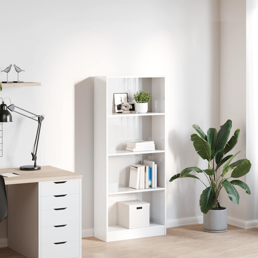Bücherregal Weiß 40x24x75 cm Holzwerkstoff