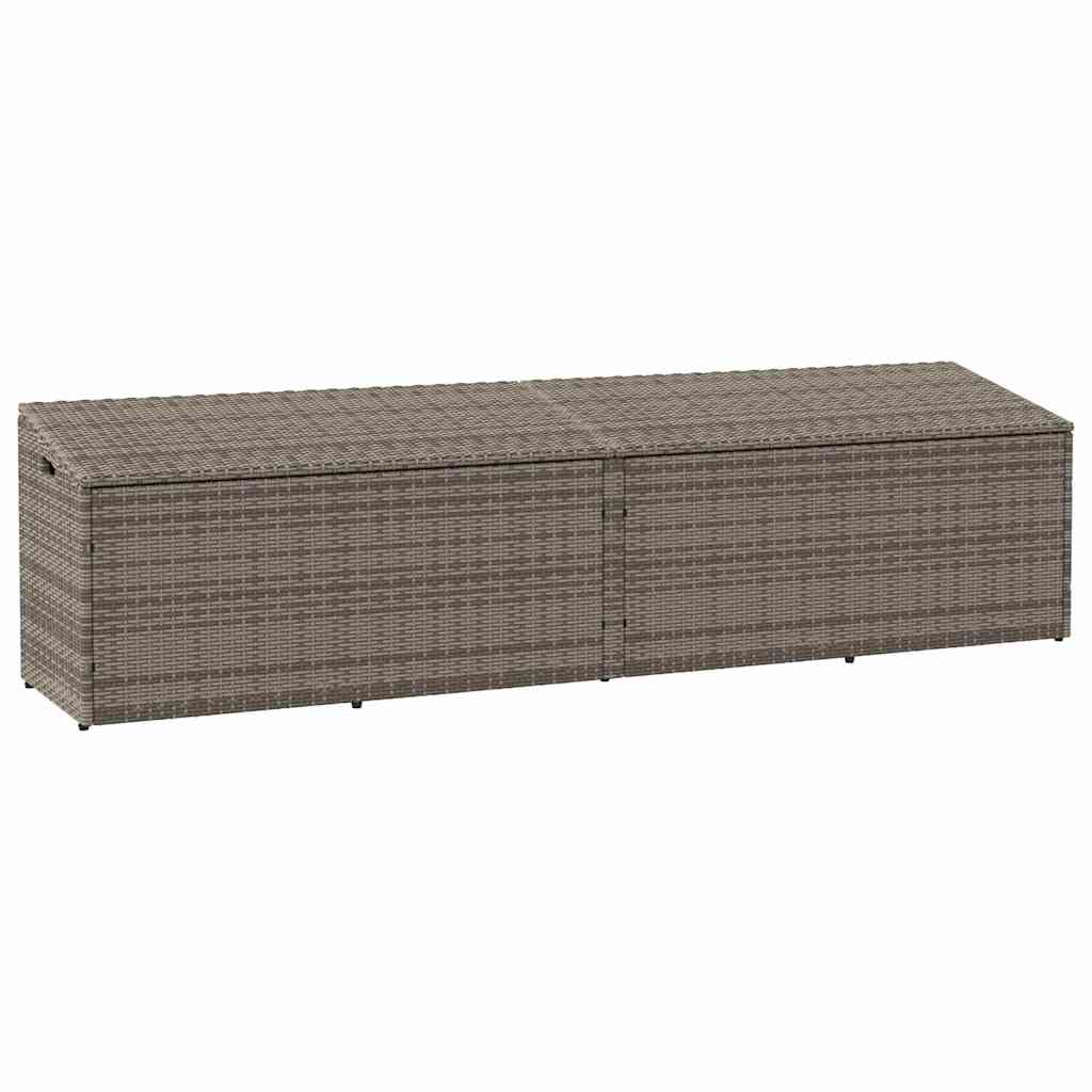 Garten-Aufbewahrungsbox Schwarz 110 x 50 x 58 cm Poly Rattan