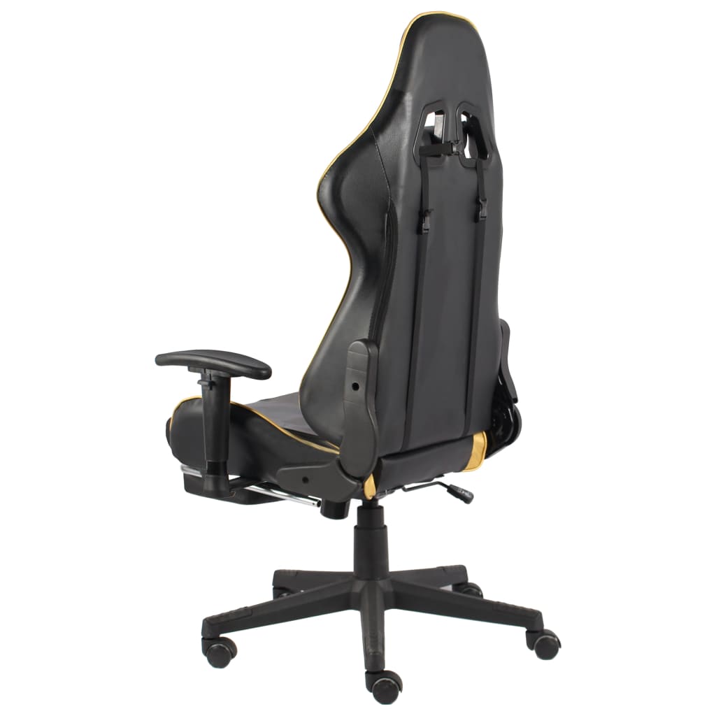 Gaming-Stuhl Drehbar Blau PVC