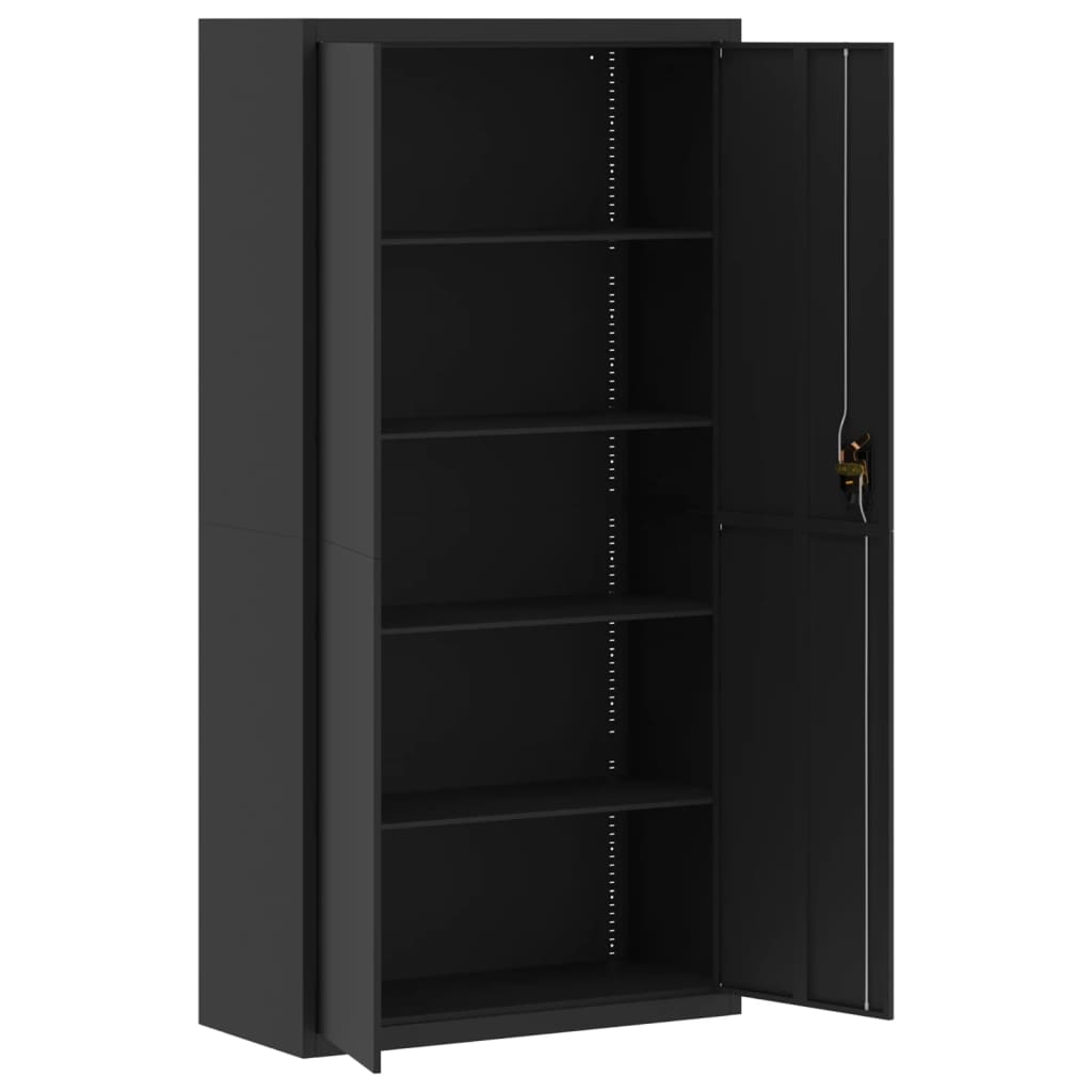 Aktenschrank Weiß 90x40x110 cm Stahl
