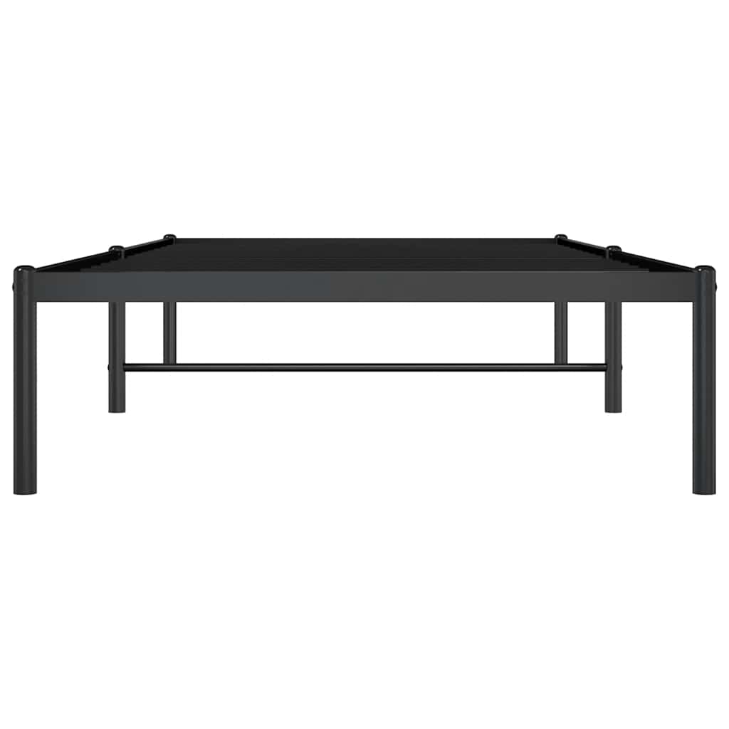 Bettgestell Metall Schwarz 75x190 cm