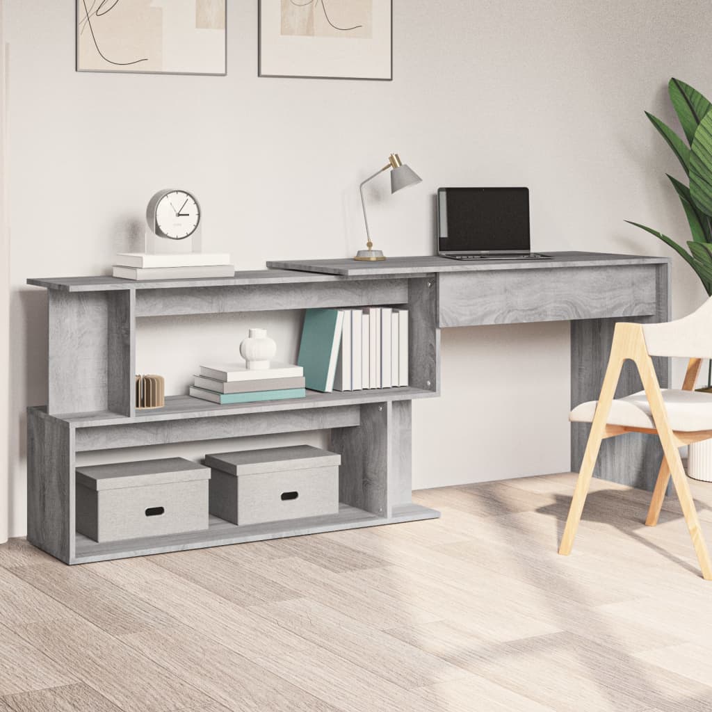 Eckschreibtisch Weiß 200x50x76 cm Holzwerkstoff
