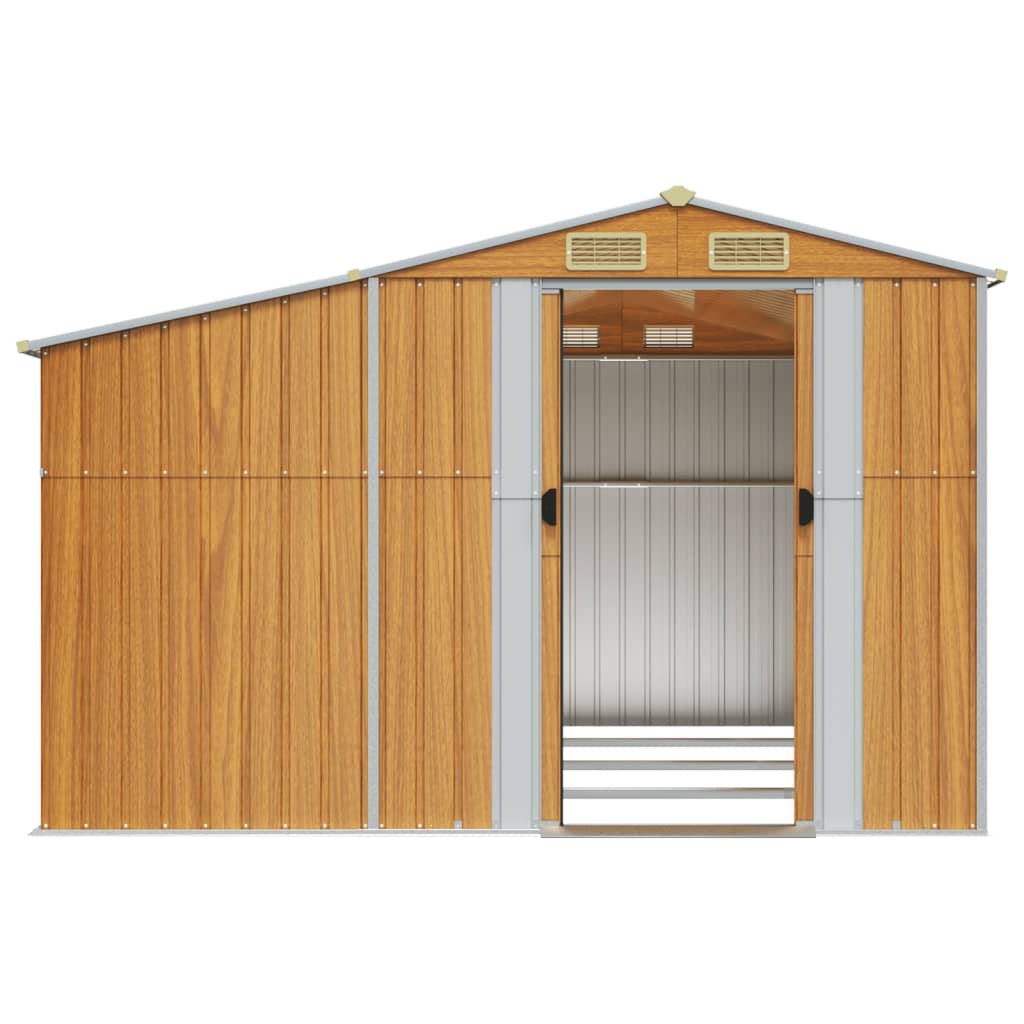 Gerätehaus Grün 277x192,5x179 cm Verzinkter Stahl