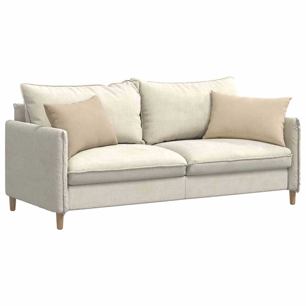 Sofakissen 2 Stück Taupe 50 x 30 cm Stoff