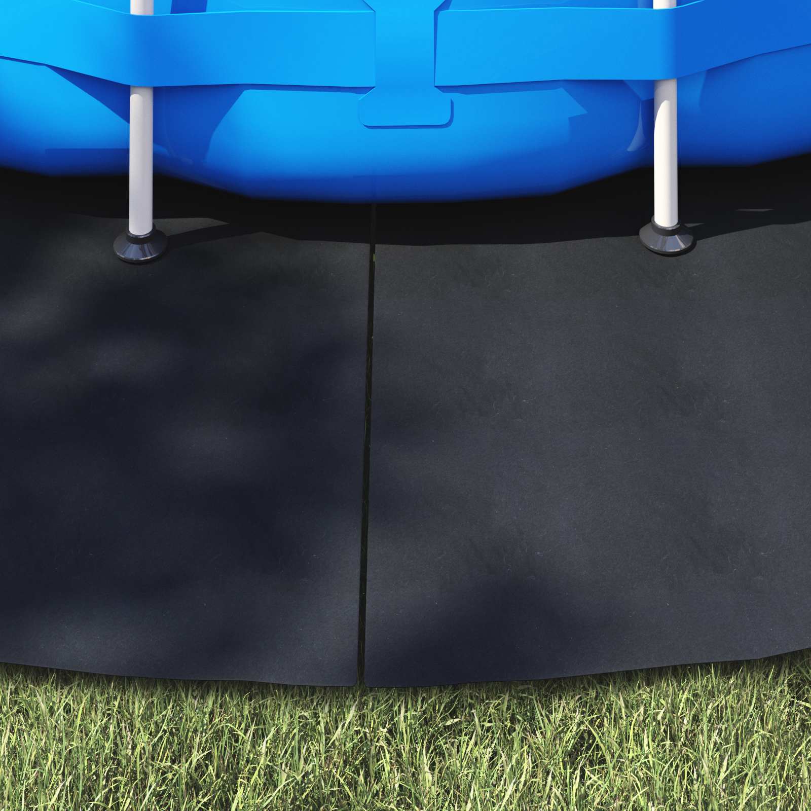 Bodenfolie für Pools Schwarz Ø 244 cm Vliesstoff