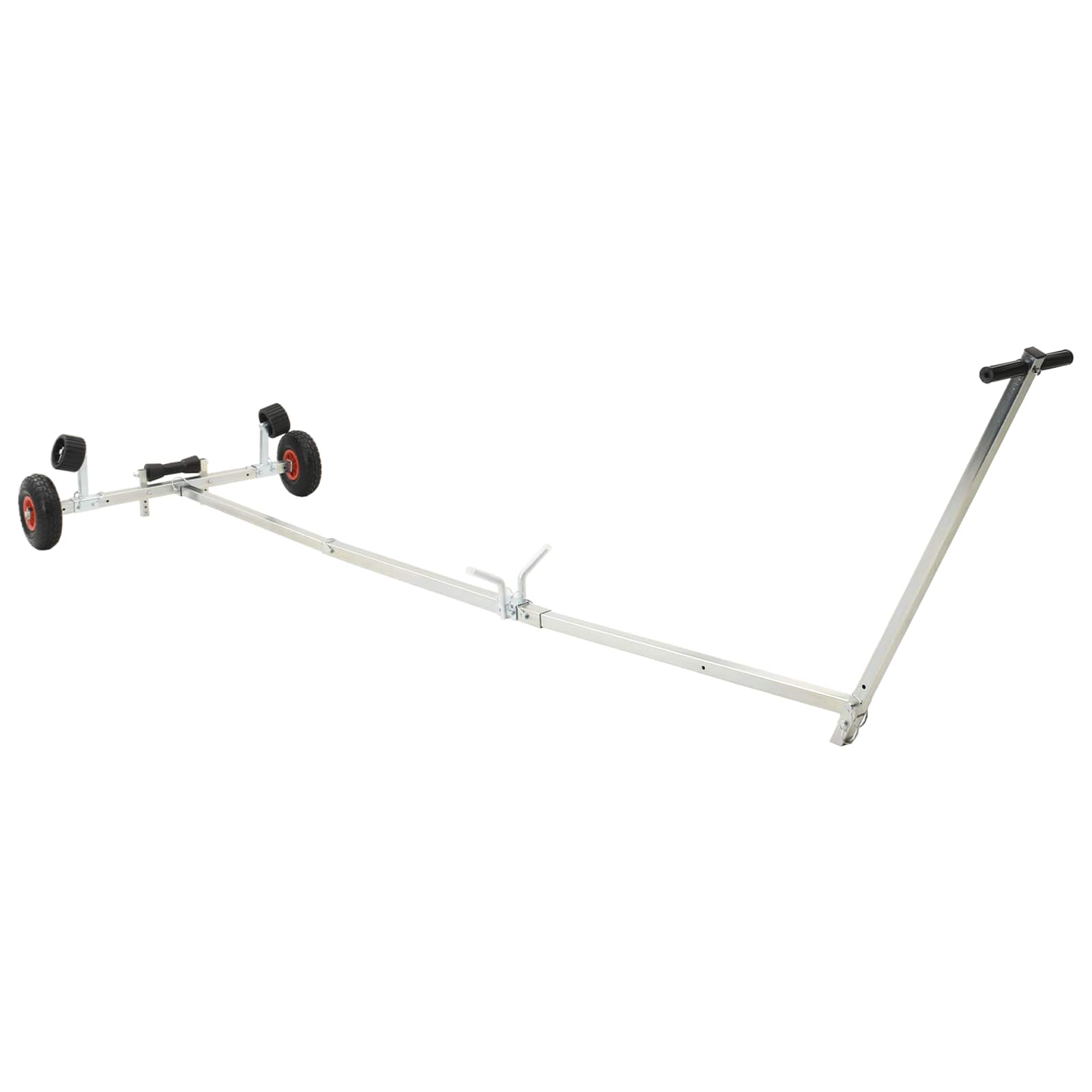 Verstellbarer Bootstrailer mit Luftreifen 200 kg Load Silber