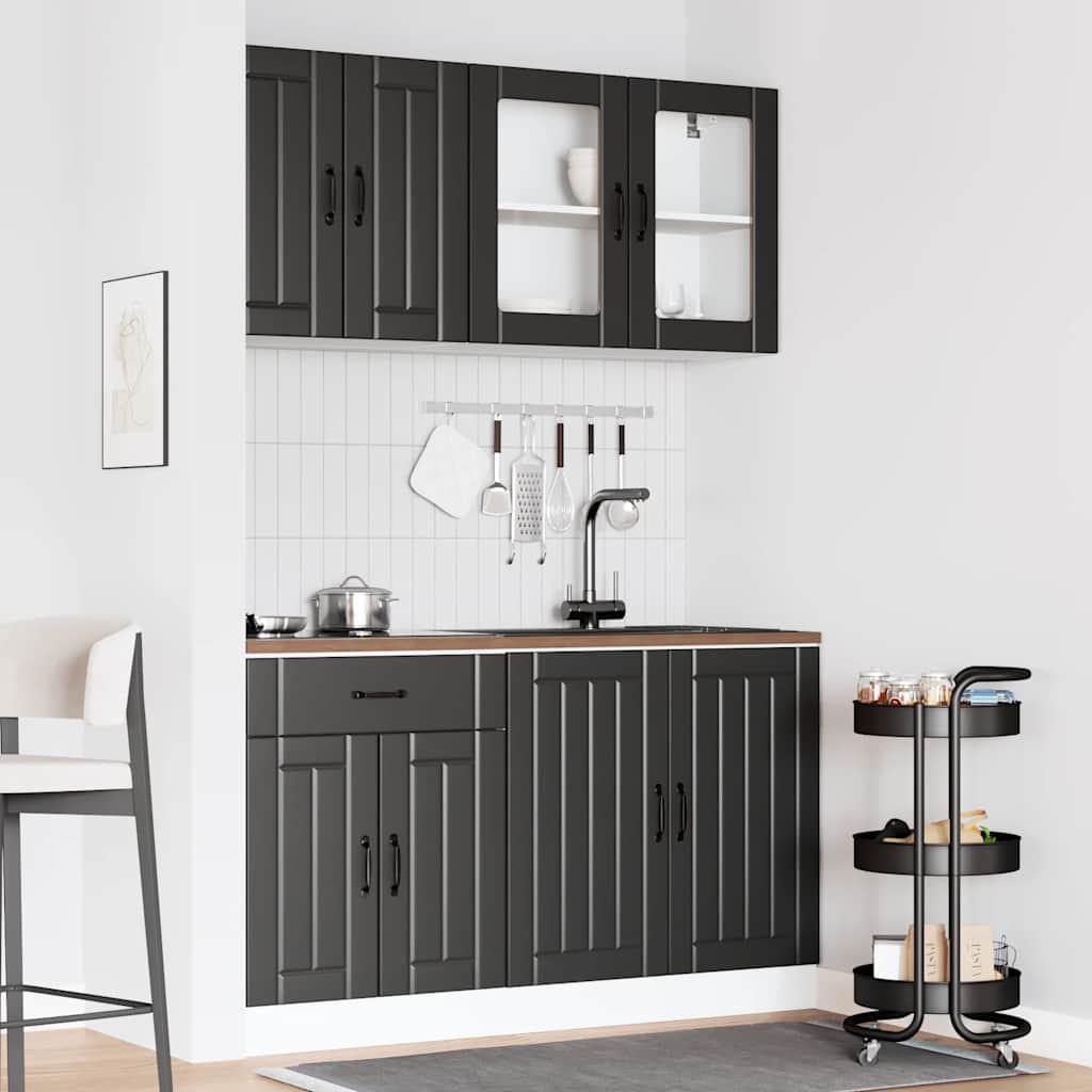 4-tlg. Küchenschrank-Set Lucca Weiß Holzwerkstoff