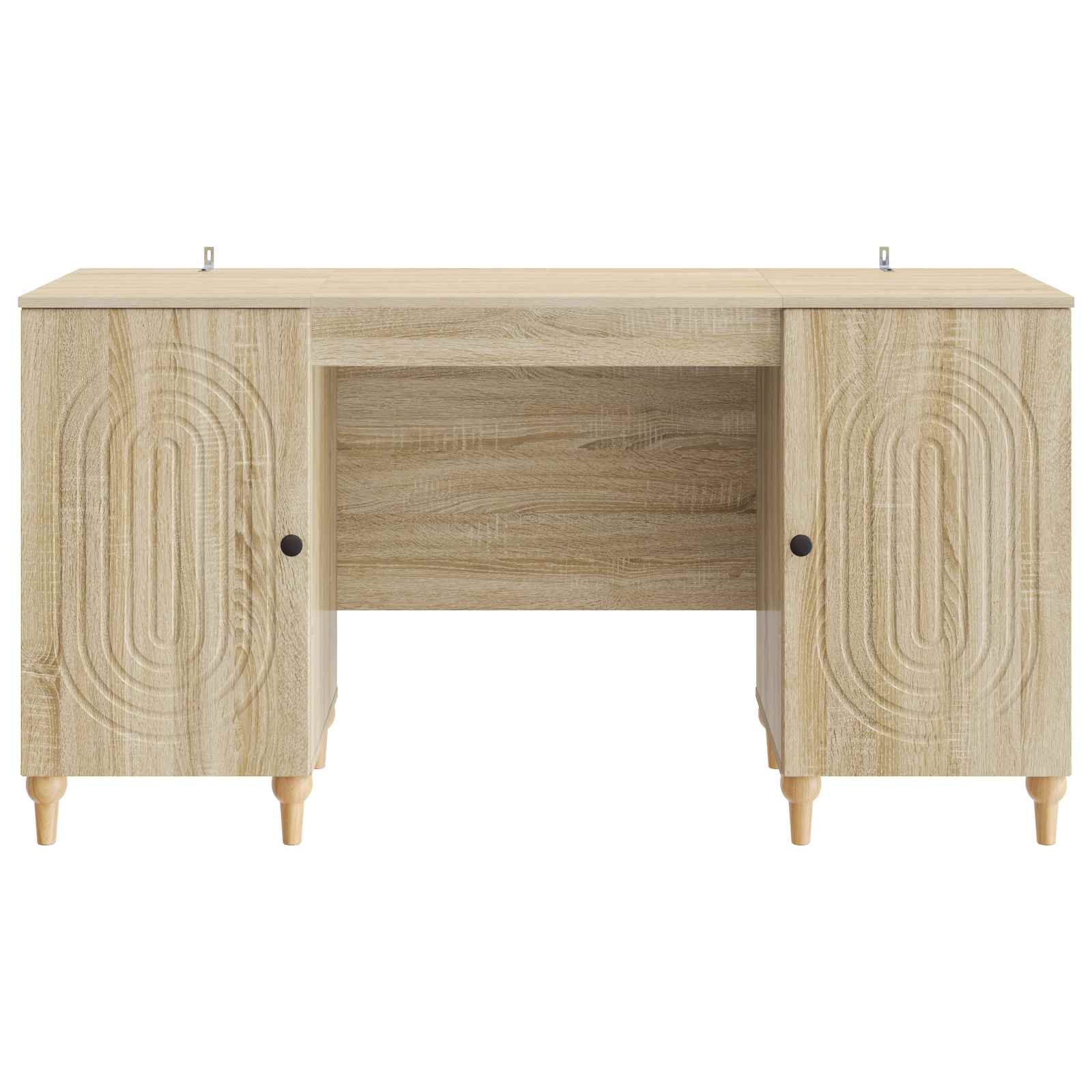 Schreibtisch mit Regal Schwarz 142,5 x 50 x 75 cm Holzwerkstoff