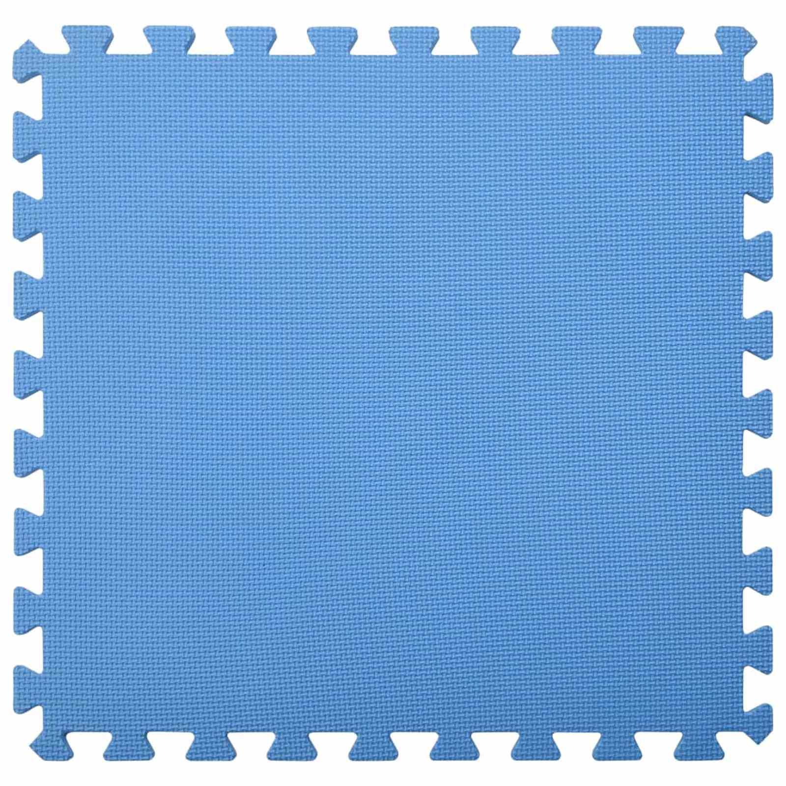 Pool Bodenteppich 6 pcs Schwarz 2,16 ㎡ EVA-Schaum