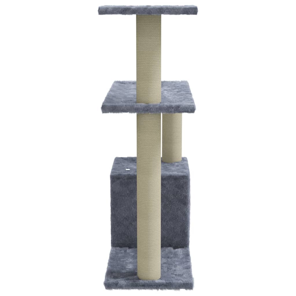 Kratzbaum mit Sisal-Kratzsäulen Creme 70 cm