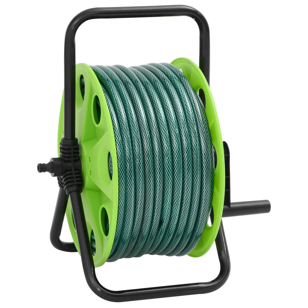 Schlauchtrommel Freistehend Grün mit 20 m Schlauch PVC