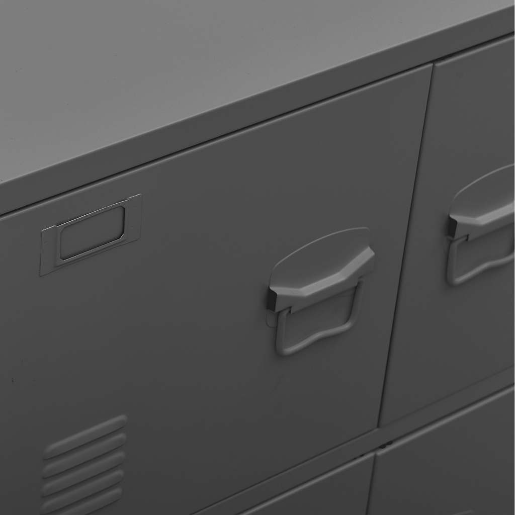 Lagerschrank Industrial Schwarz 75x40x80 cm Stahl