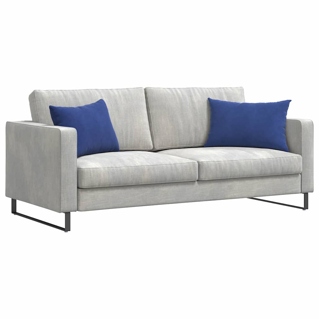 Sofakissen 2 Stück Blau 50 x 30 cm Cordstoff