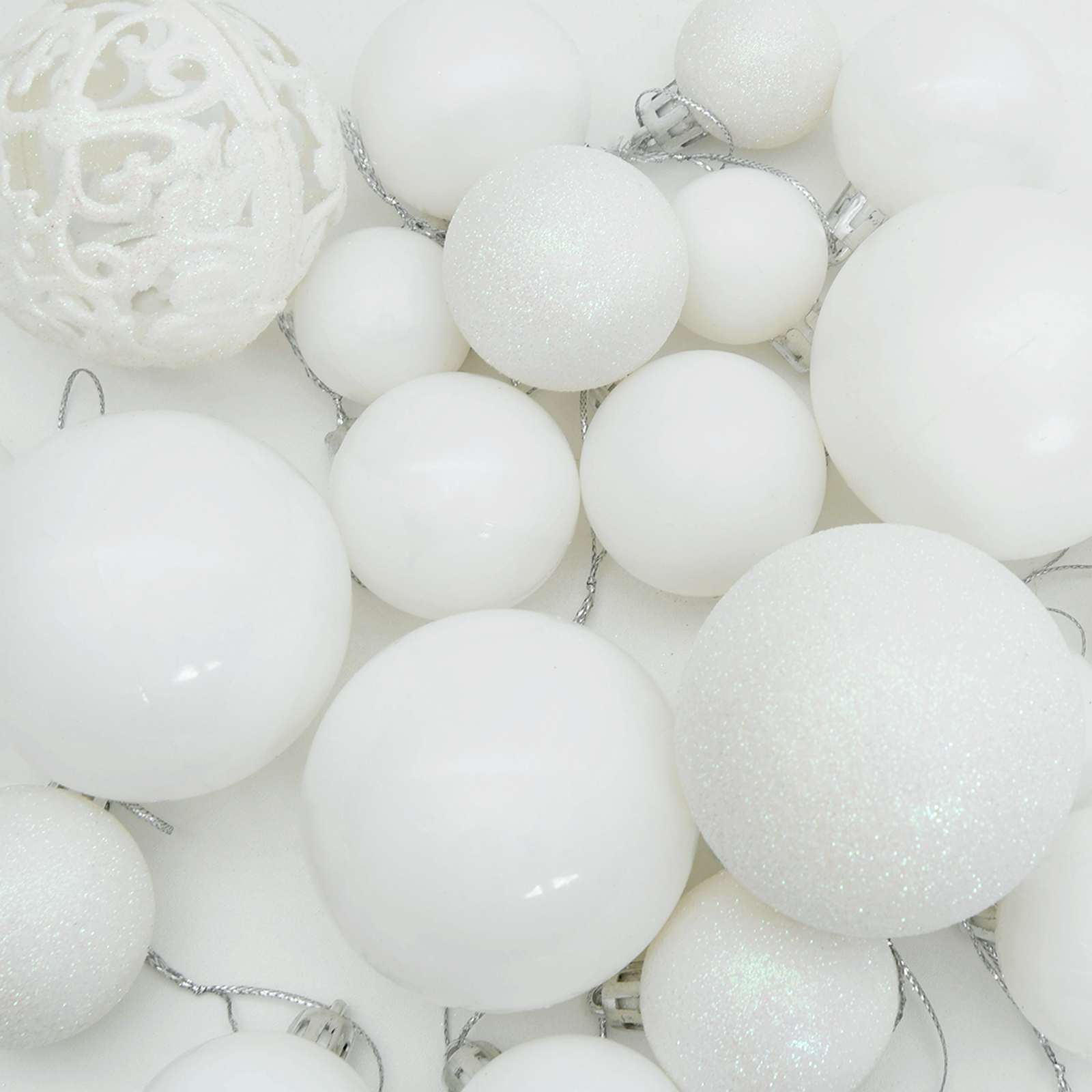 Künstlicher Weihnachtsbaum Weiß 120 cm PVC und Stahl