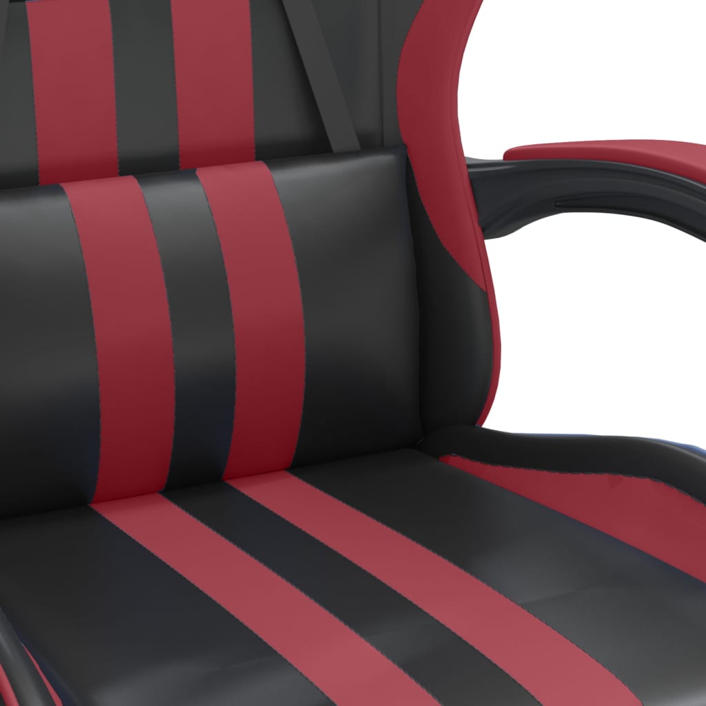 Gaming-Stuhl Drehbar Schwarz und Blau Kunstleder