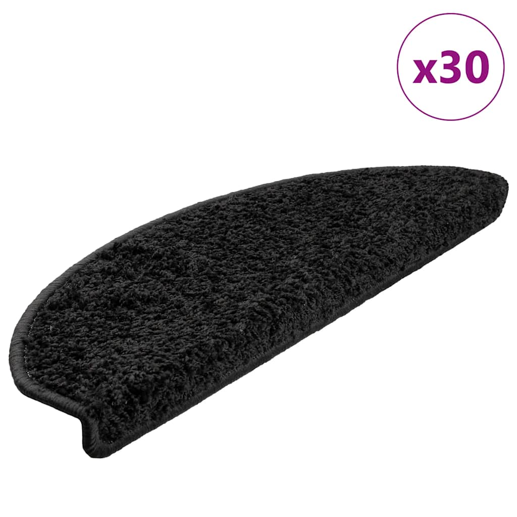 Stufenmatten 15 Stk. 56x17x3 cm Grau Halbrund