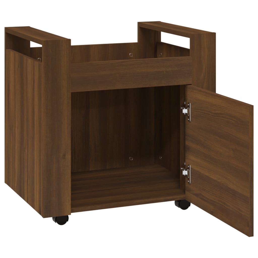 Bürowagen Weiß 60x45x60 cm Holzwerkstoff