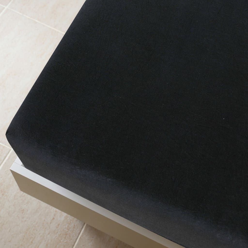Spannbettlaken Jersey Anthrazit 90x200 cm Baumwolle