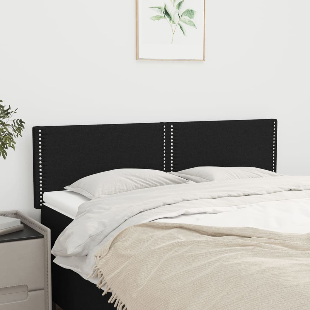 Kopfteil Dunkelgrau 80 x 5 x 118/128 cm Stoff