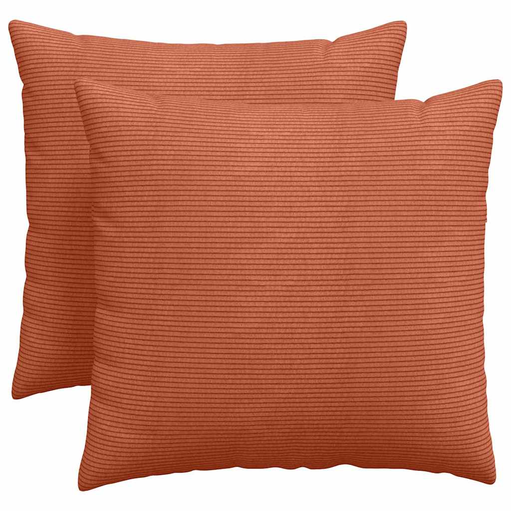Sofakissen 2 Stück Hellgrau 50 x 30 cm Cordstoff