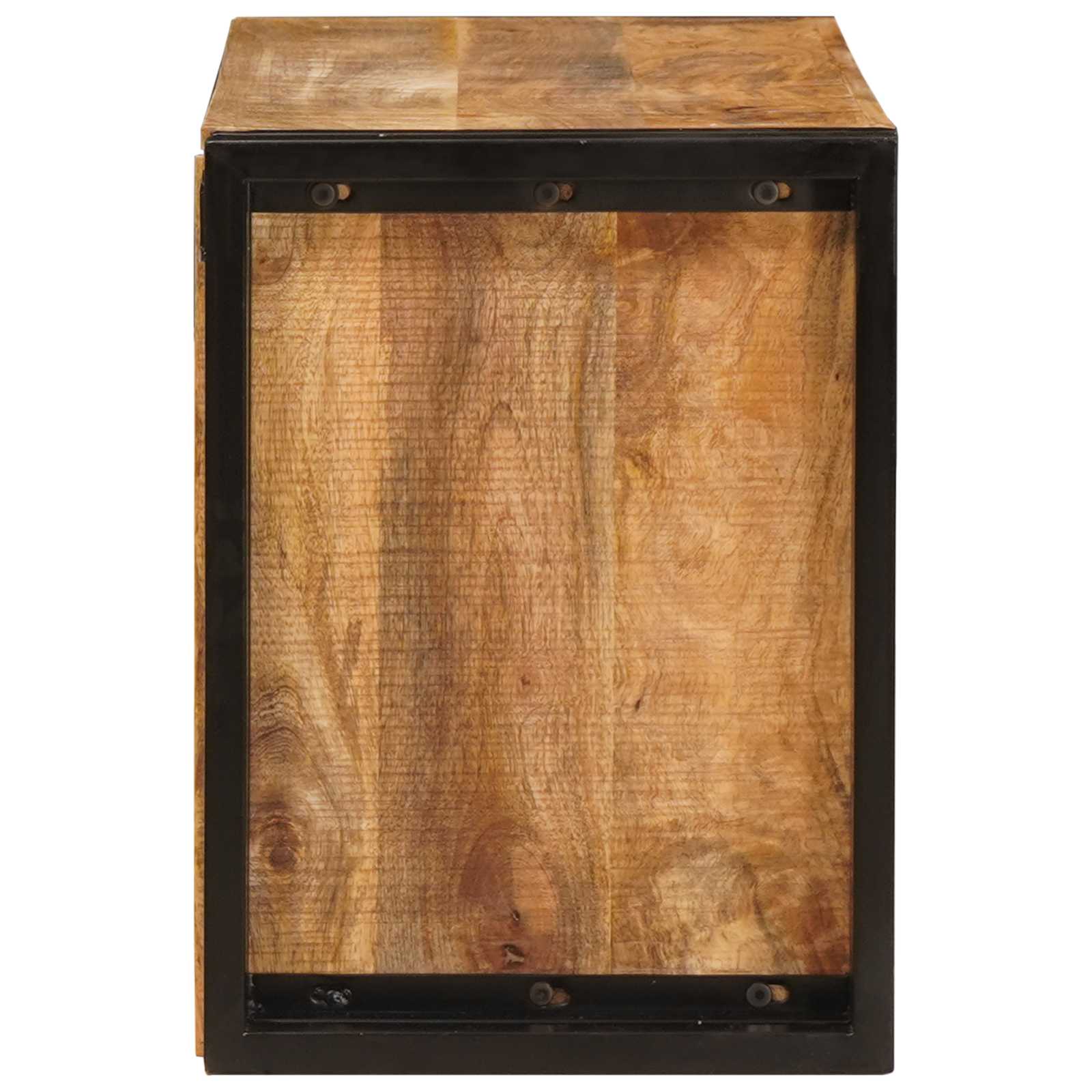 Weinregal Braun 60 x 45 x 33 cm Massives grobes Mangoholz