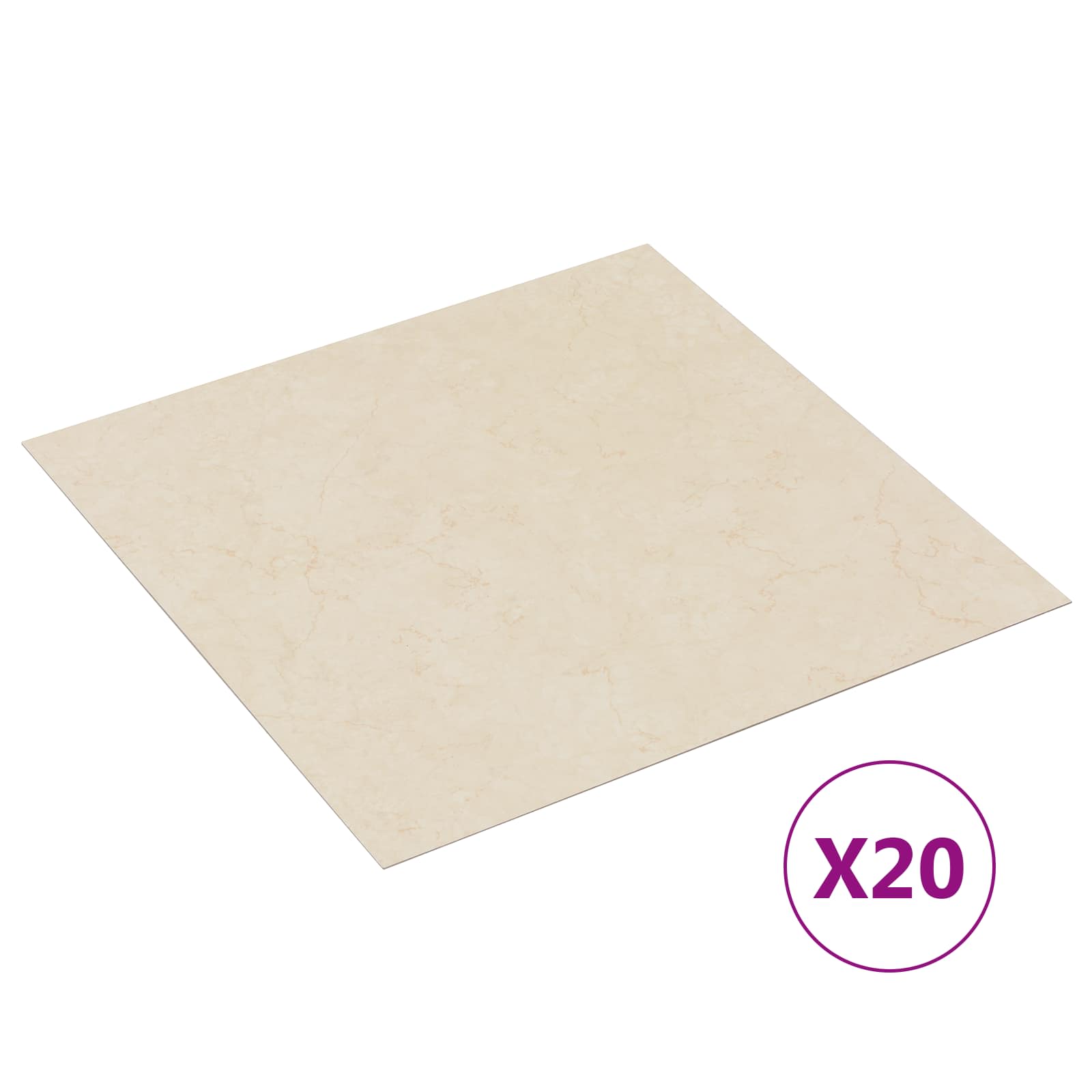 Selbstklebende Bodenplanken 30,5 x 30,5 cm 20 pcs PVC Betongrau
