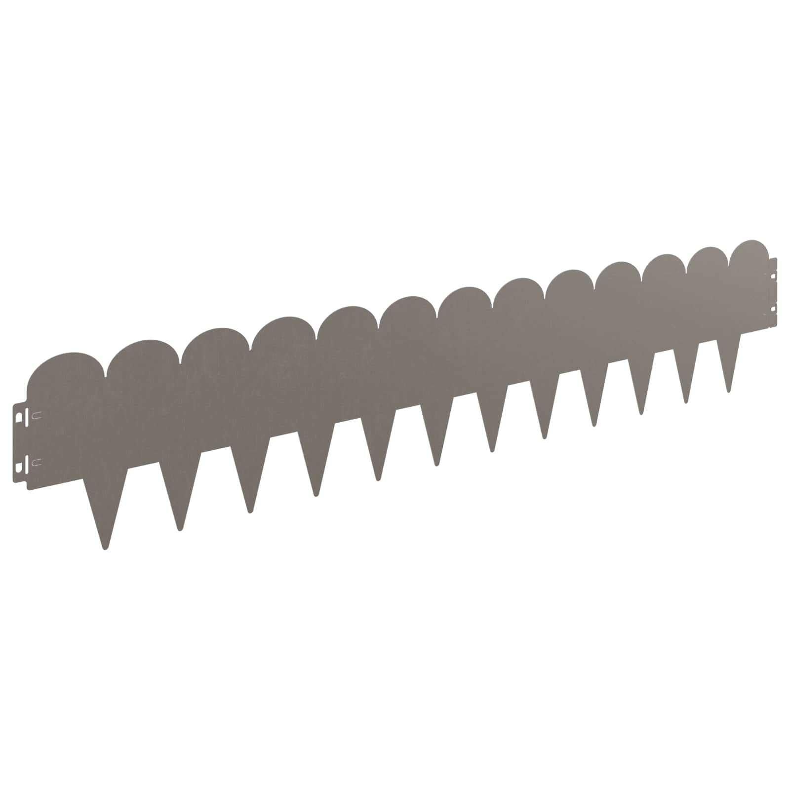 Raseneinfassung 10 pcs 103 x 15 cm Stahl Schwarz