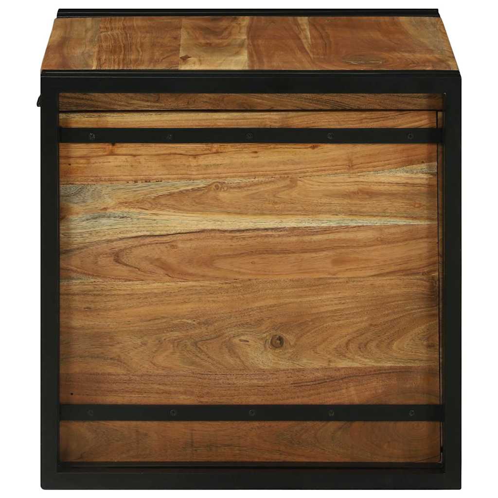 Aufbewahrungsbox 50 x 50 x 50 cm Massives upgecyceltes Holz