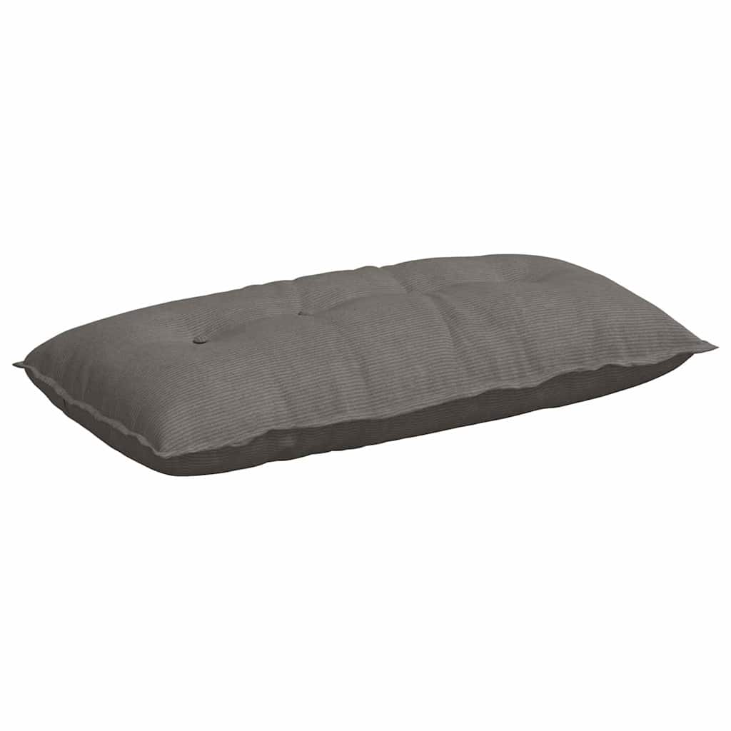 Rückenkissen Hellgrau 50 x 45 cm Cordstoff