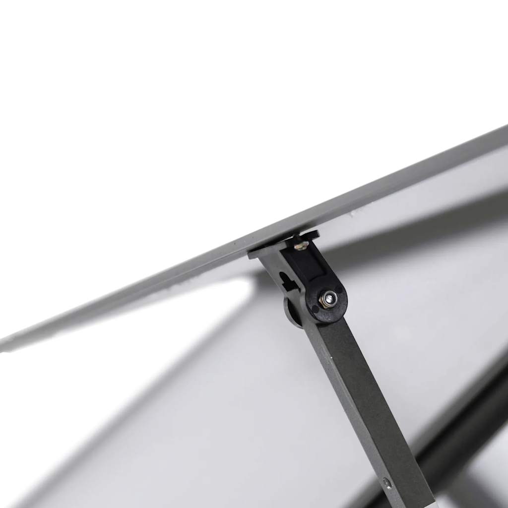 Gewächshaus mit Fundamentrahmen Silbern 169x114x202 cm Alu