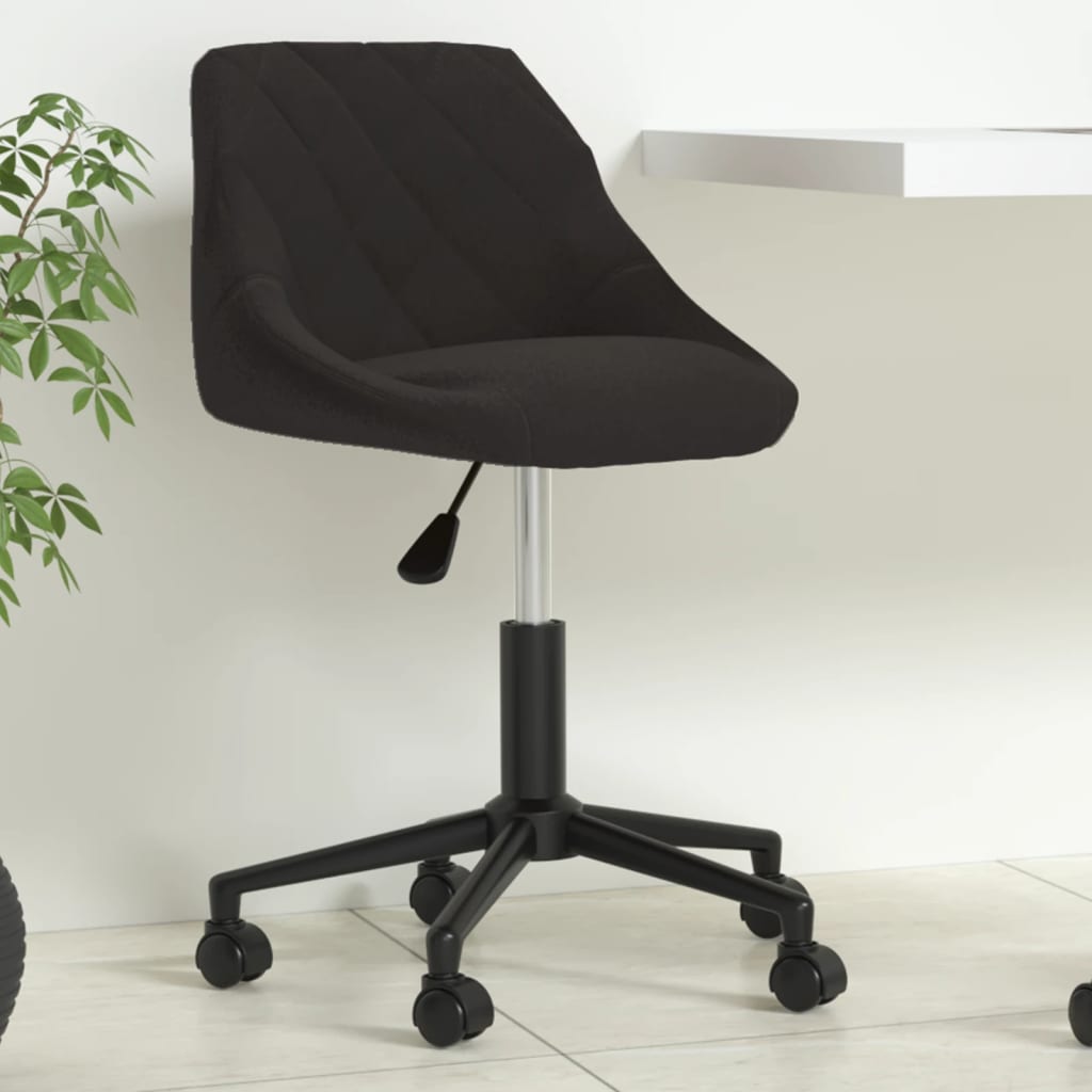 Bürostuhl Drehbar Creme Samt