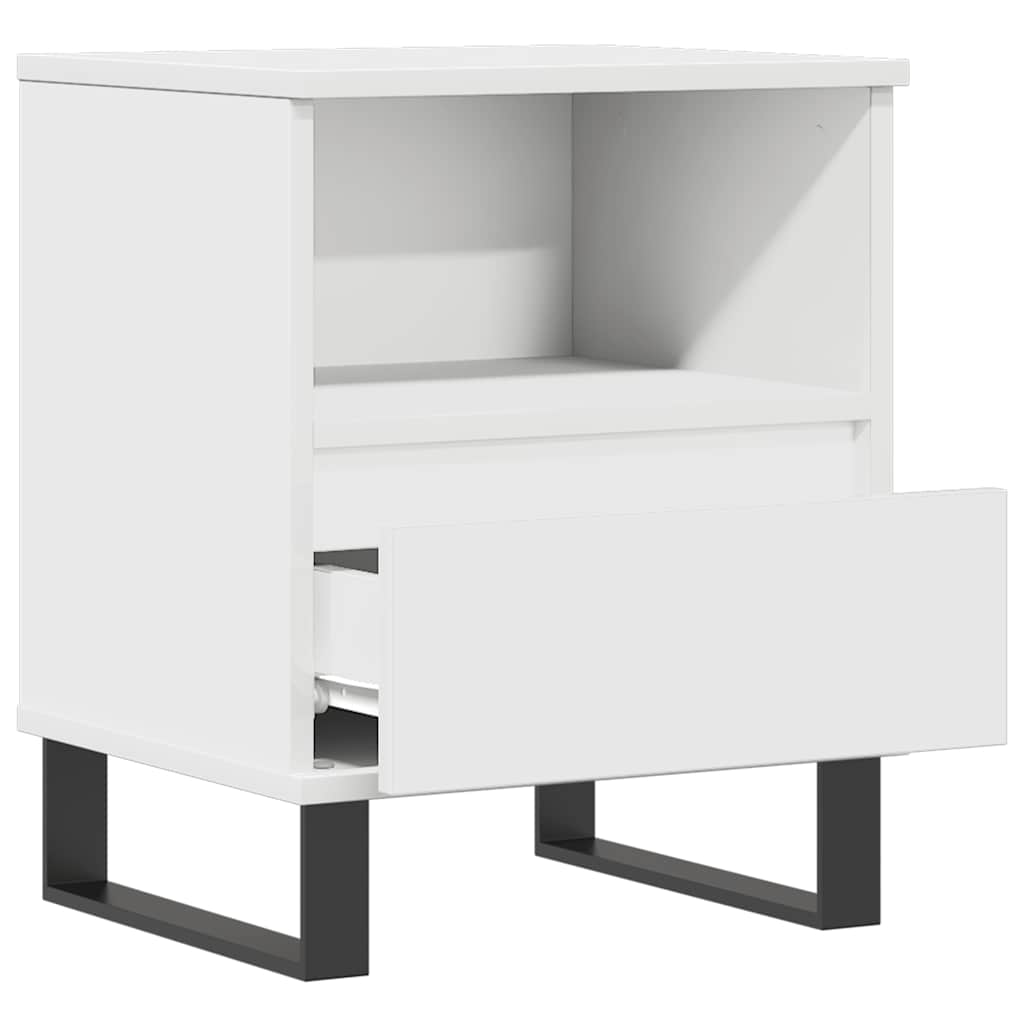 Bettschrank Schwarz Eichen-Optik 40 x 35 x 50 cm Holzwerkstoff