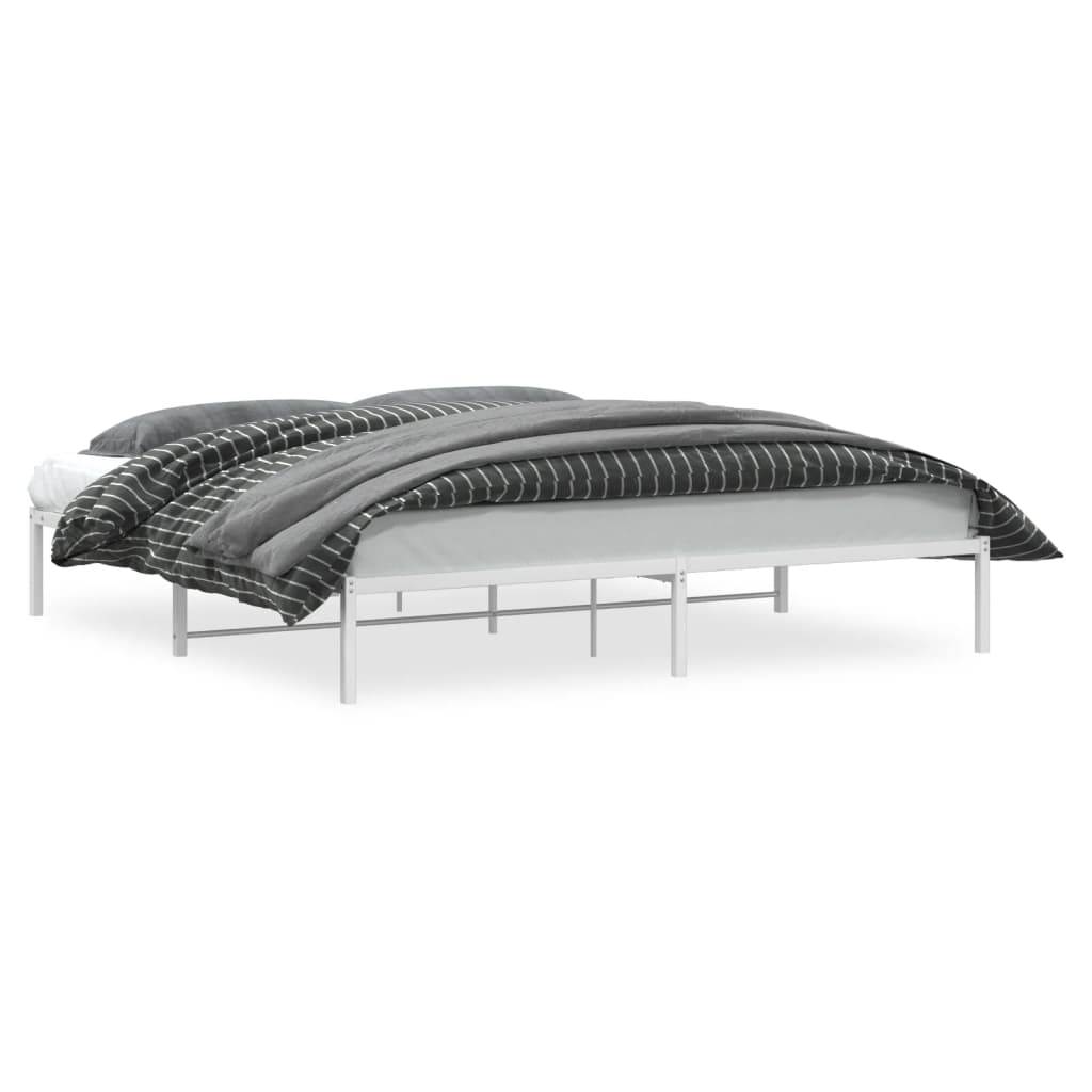 Bettgestell Metall Schwarz 75x190 cm