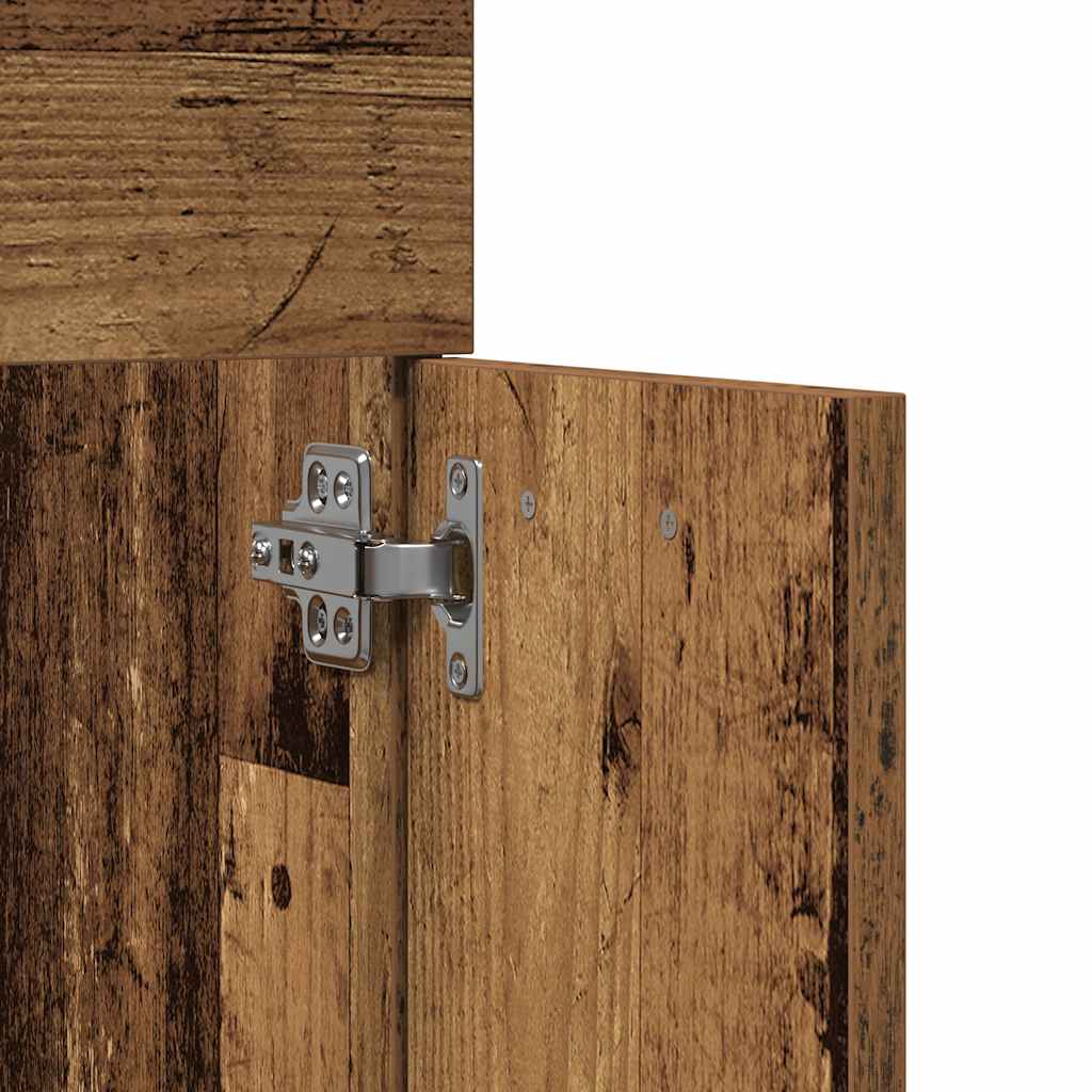 2-tlg. Badmöbel-Set Weiß Holzwerkstoff