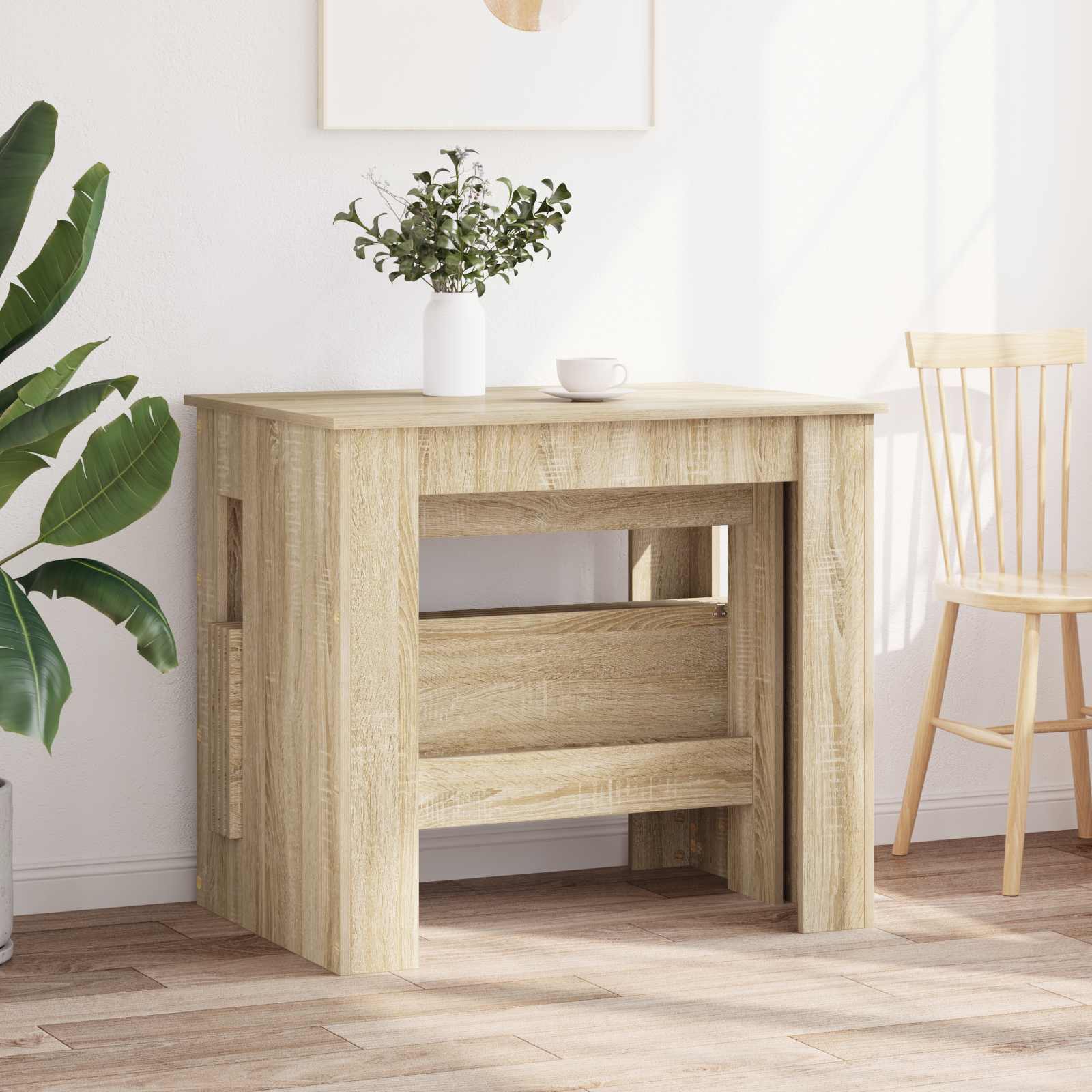Esstisch 180 x 85 x 75 cm Holzwerkstoff Schwarze Eiche