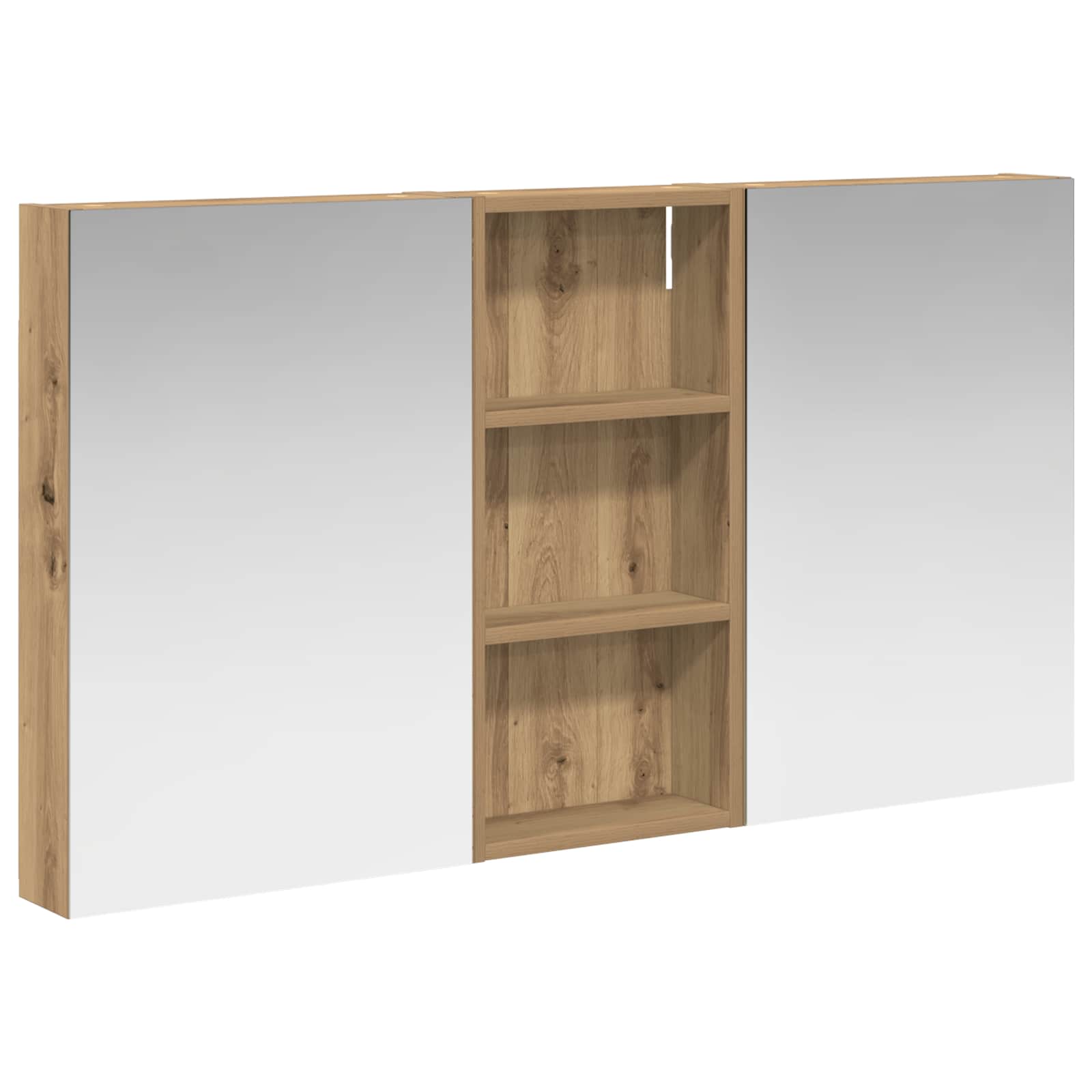 Badezimmerschrank-Set 3 pcs 80 x 10,5 x 50 cm Holzwerkstoff
