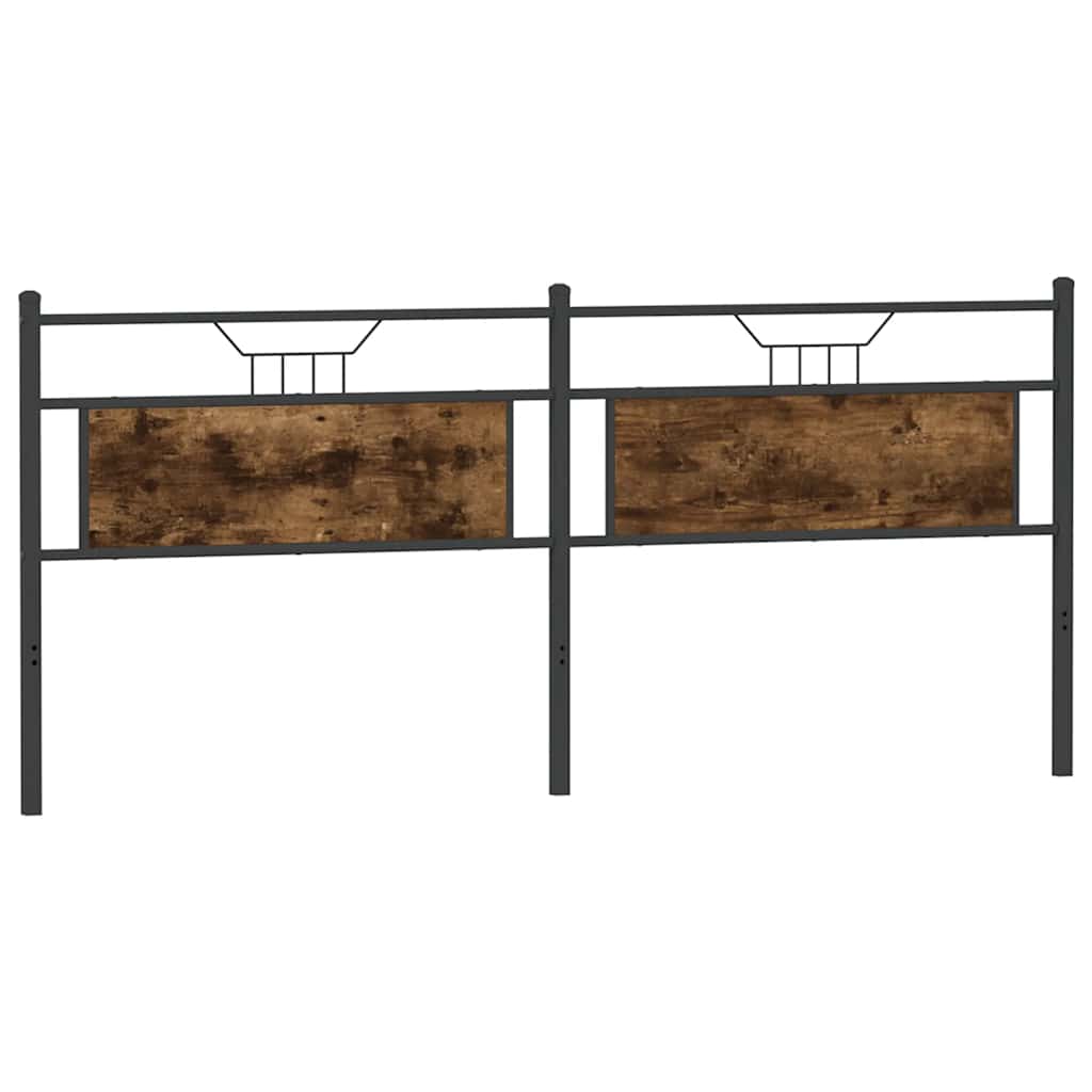 Ersatz-Kopfteil Räuchereiche 75 cm Holzwerkstoff und Stahl