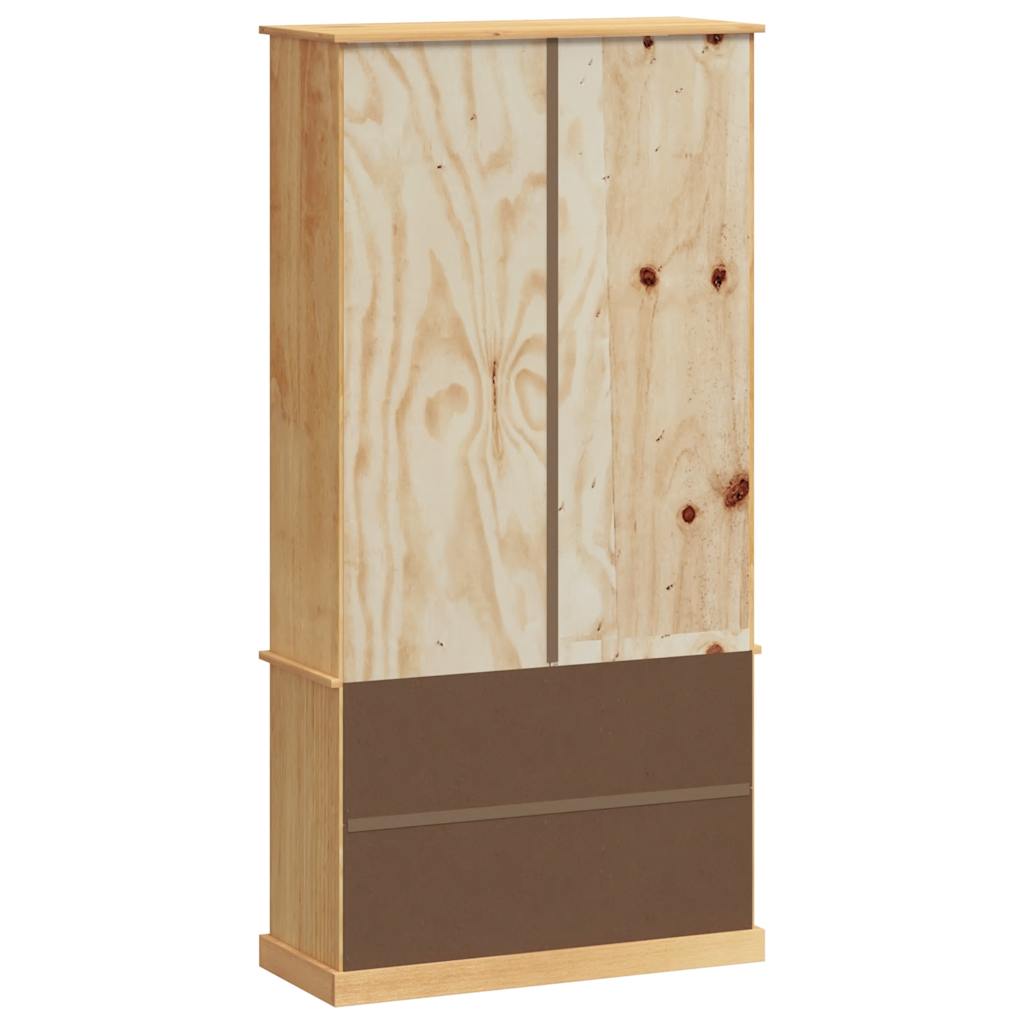 Bücherregal VIGO Weiß 85x35x170 cm Massivholz Kiefer